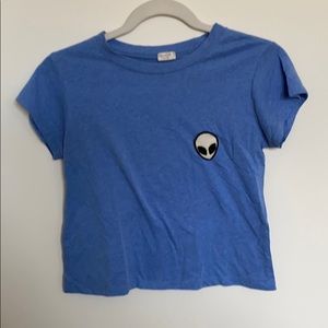 Brandy Melville/ John Galt blue crop top